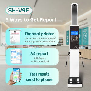 Professional Body Composition Analyzer Analyzer Health Scanner Impedance Analysis for Muscle Fat Measurement