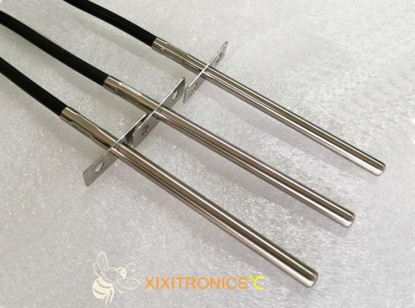 PT100 2 or 3 Wire Stainless Steel Temperature Probe with Fast Reaction For Gas Oven in  Kitchen