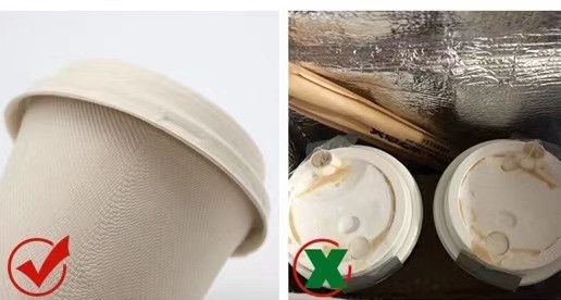 Biodegradable багасса сахарного тростника придает форму чашки устранимая чашка 12oz пульпы волокна принимает вне