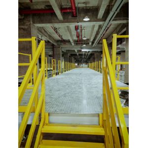 Heavy-duty I-beam loft platform