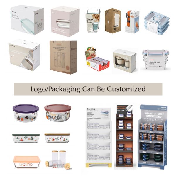 IKOO Stainless Steel Food Storage Container with Round/Square/Rectangular Shapes for Freshness Preservation and Airtight Seal