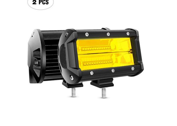 72W 5 Inch Amber LED Light Bar Spot Flood Combo Beam ISO CE Certification