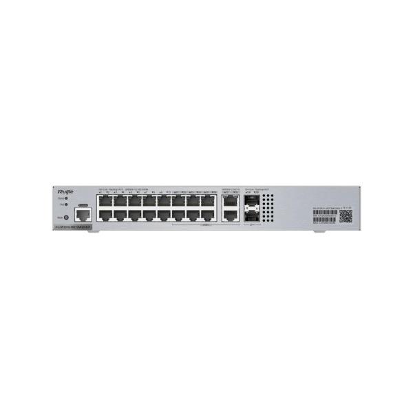 Interruptor Ruijie de 16 puertos Gigabit con interruptor L2 administrado por VSU apilado de 10G Uplink
