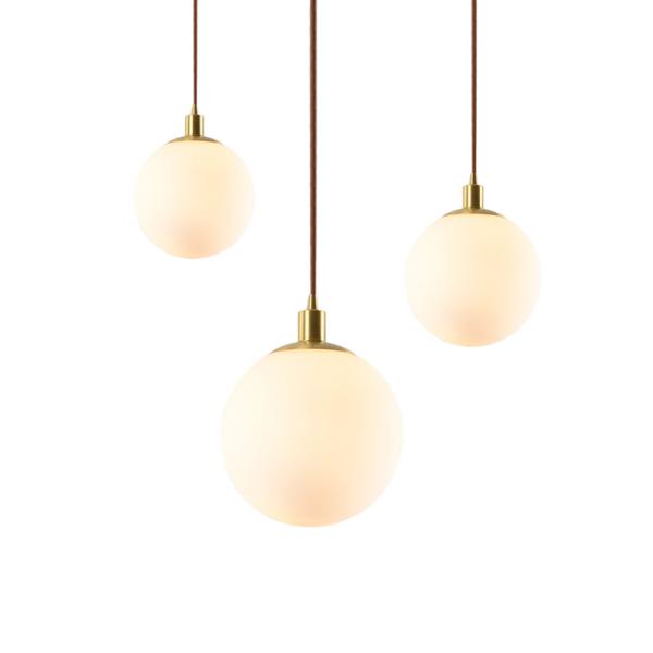 White glass pendant shade Hanging Lamp For Kitchen Dining room Lighting (WH-GP-22)