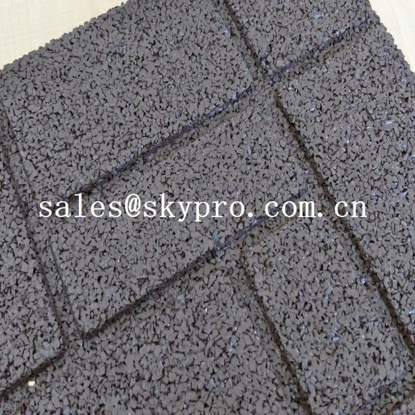 Плитка резины циновки настила спортзала изоляции безопасности Кроссфит блокируя для на открытом воздухе спортивной площадки или крытого спортзала