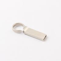 Logotipo personalizado Silver Matt Metal USB Flash Drive 2.0 64GB 128GB 20MB/S Com Chave