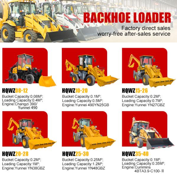 FREE SHIPPING 4x4 Mini Farm Backhoe Tractor Loader Epa Engine Wheel Loader EURO5 Towable Diesel Backhoe Loader