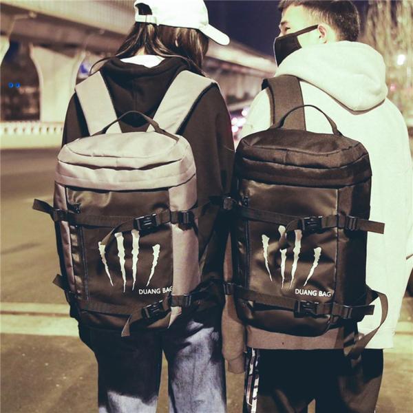 Backpacks male version of the Korean version of fashion personality college students backpack female backpack leisure me