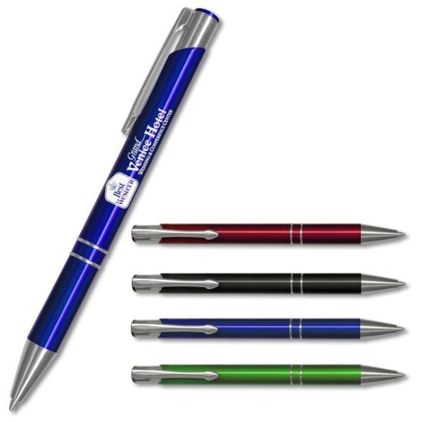 blue body metal pen,blue color metal ball point pen, popular style