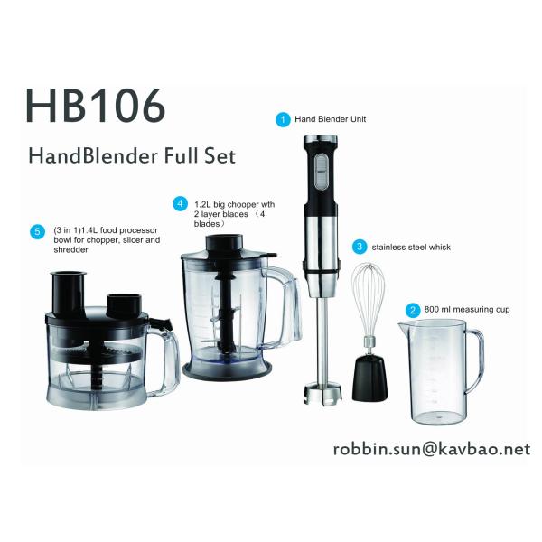 HB106 powerful 800W Stainless Steel Hand Blender