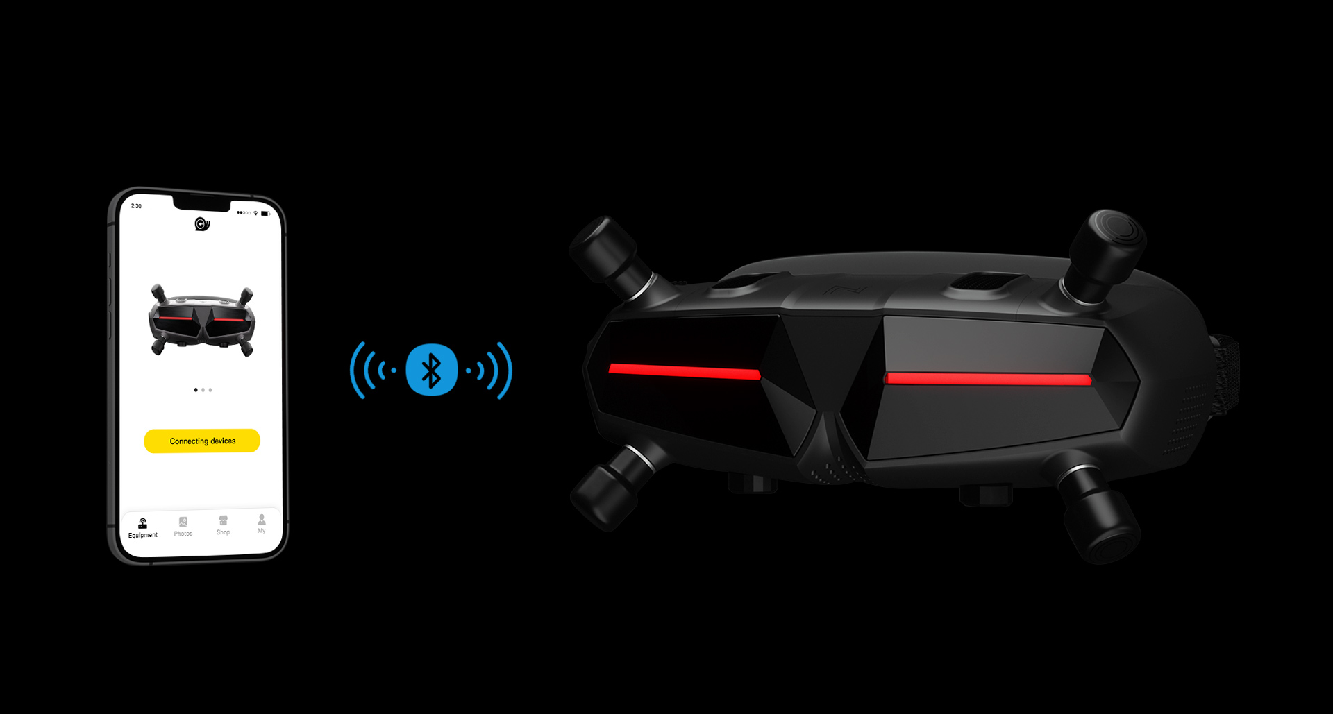 HD Goggles Walksnail Avatar X Digital HD 1080 Plastic UAV Goggles with Camera LED Lights New Arrival Remote Control Function