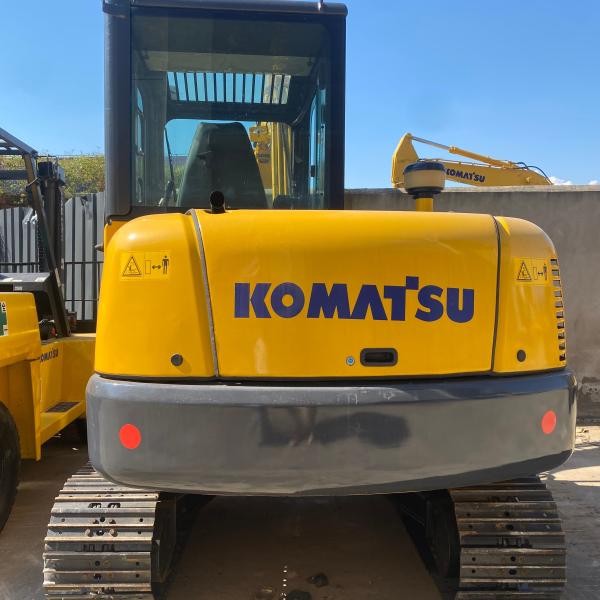 Used Komatsu PC56 Mini Excavator 5.5 Ton Crawler Digger with 5300kg Working Weight and 0.055 - 0.22m³ Bucket Capacity