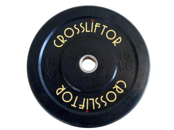 51mm Rubber Dumbbell Plates 15kg Fitness Gear Weight Plates Black