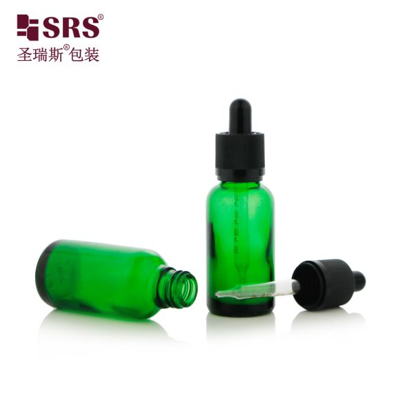 Hot Selling Glass Dropper Bottle for Skincare Essential Oil with Press Screw Tamper Evident
