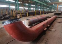 Encabeçamentos múltiplos da caldeira do aço carbono do grande diâmetro do OEM com pintura vermelha