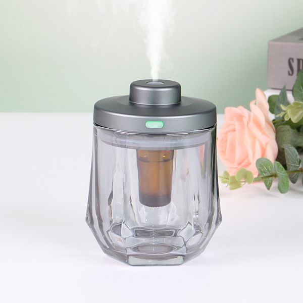 Low Noise Small Portable Battery Operated  Rechargeable Waterless Essential Oil Diffuser Nebulizer Scent for Home,Car,Large Room