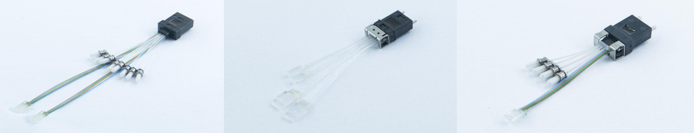 High Density MT Ferrule Connector To Fiber Array For Telecom Systems