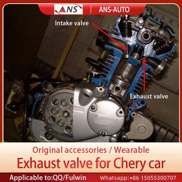 Reinforced Alloy Engine Exhaust Valve Compression Resistant Chery Spare Parts