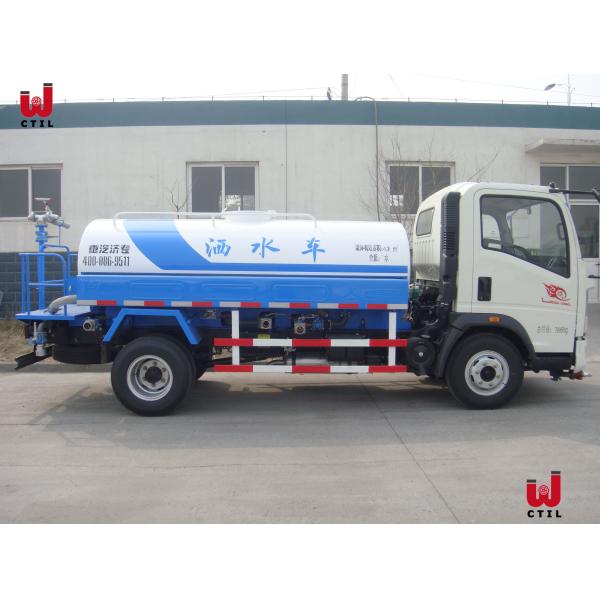 Тележка несущей воды топливозаправщика HOWO 4x2 Bowser воды зеленого цвета улицы