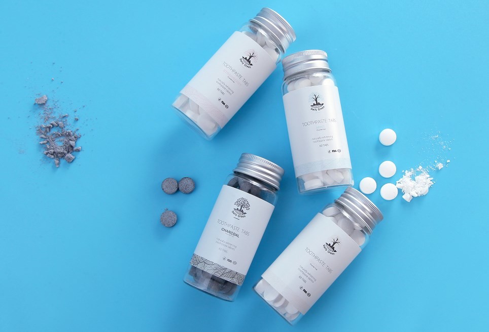 Мята зубы планшетов ECO зубной пасты 92 пакетов Chewable ложные очищая планшеты