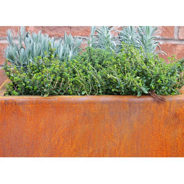 Powder Coated Vertical Metal Wall Hanging Planter Box Flower Pot