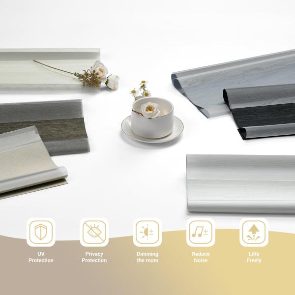 3m Width Day And Night Roller Fabric Zebra Blind Fabric With 100% Polyester Material