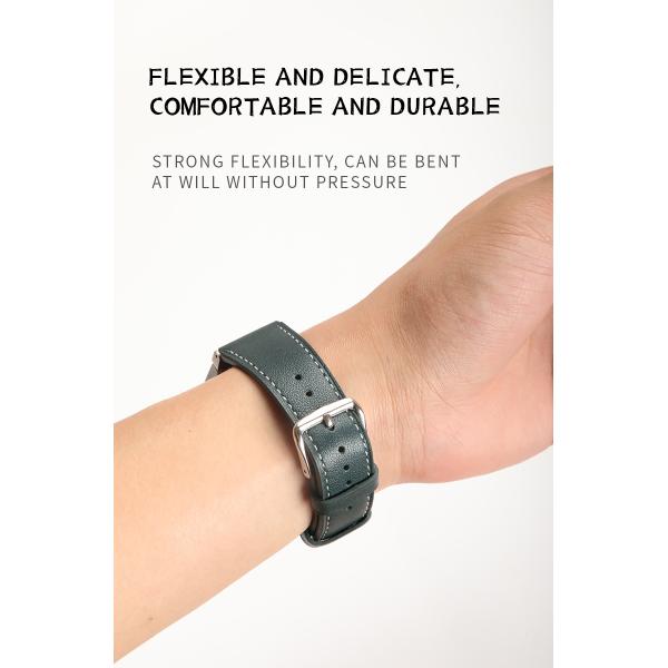 20мм кожаная лента для Samsung Galaxy Watch 4 Quick Release Настоящая кожаная лента