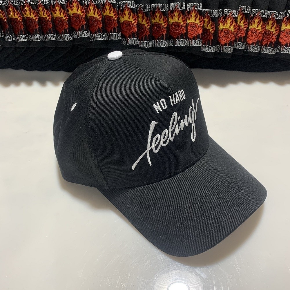 Customized 5 Panel 3D Puff Embroidery Logo Baseball Caps Structured Cotton Design Hat