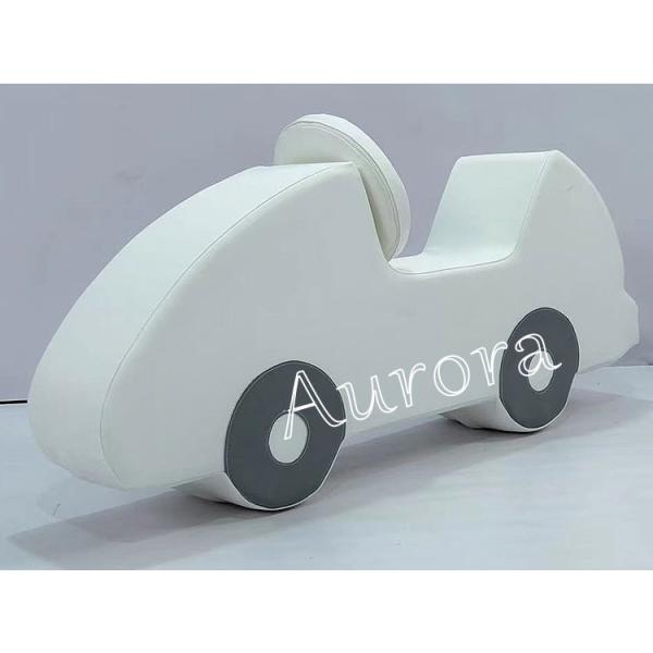 White And Gray Soft Play Equipment For Kids Mobile Play Area Party Rental