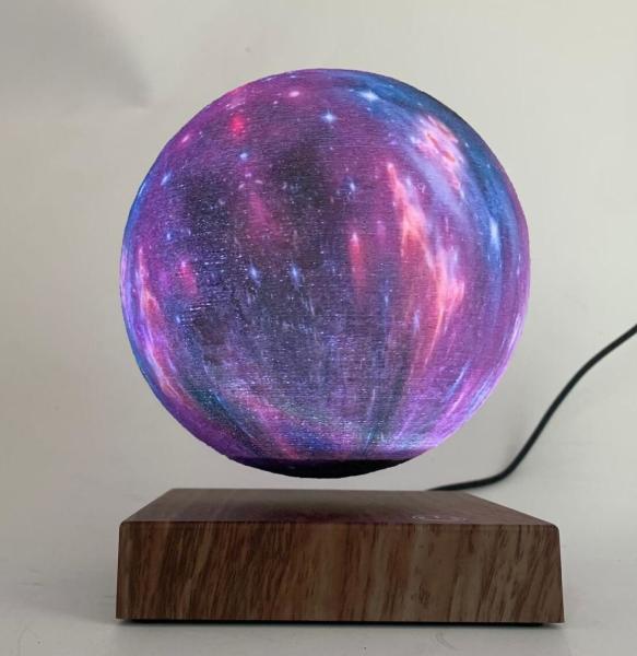 hotsale mganetic levitation bottom beside  floating starry moon lamp 6inch wedding decor and gift