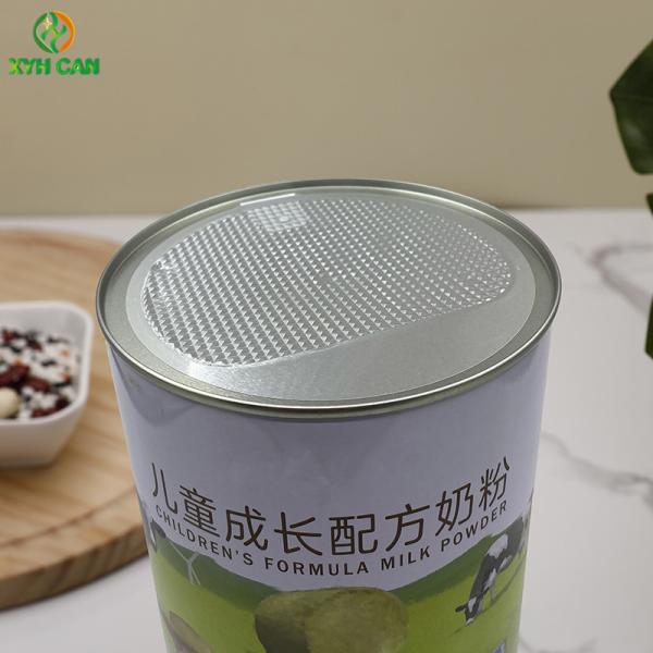 Thick 0.23mm Milk Powder Tin Can Polishing Painting Offset Round
