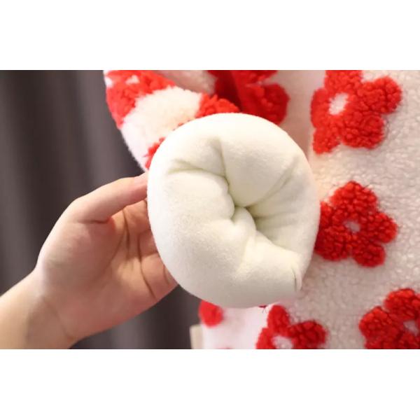 свитер одежды детей зимы 140cm 55in желтый с вышитыми цветками для девушек