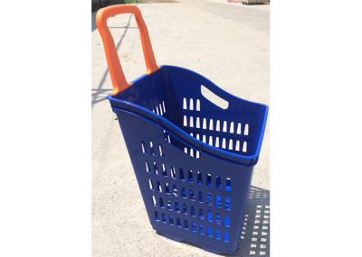 Hand Hold Plastic Grocery Basket , Easy Using Reusable Shopping Basket