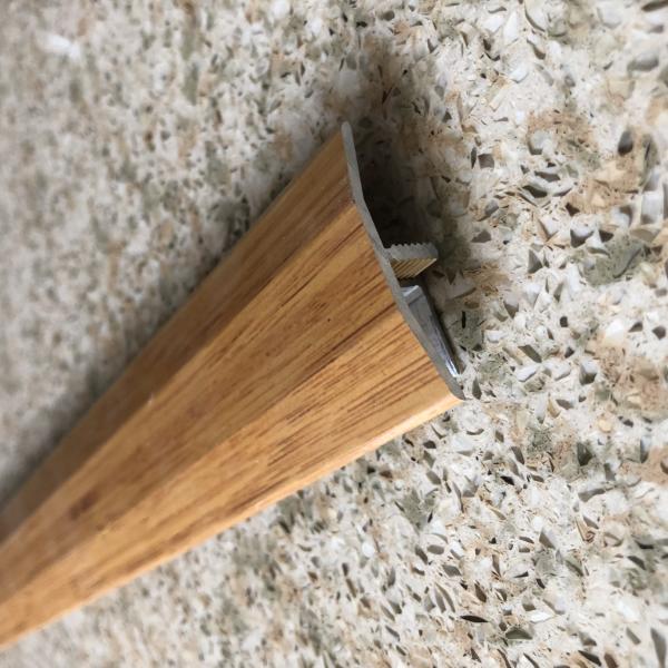 Wooden Grain Aluminum Floor Trim High Corrosion Resistance Edge Connective Trim