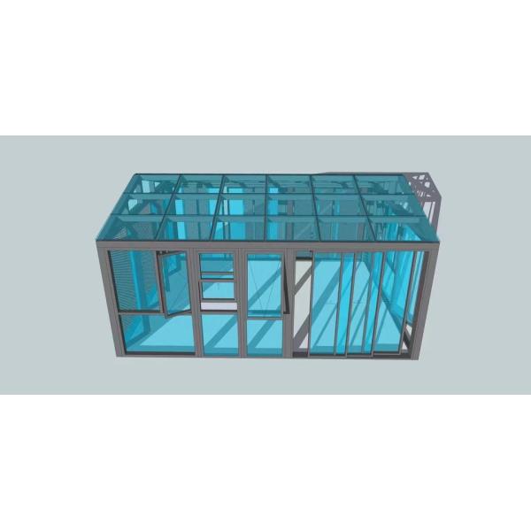 Aluminium Double Glazed Leak Proof Skylight 2.0mm Powder Coated