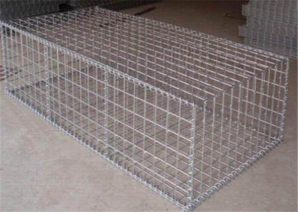 Galvanized Welded Wire Gabions Baskets Retaining Wall Spirals / Helicals Connected