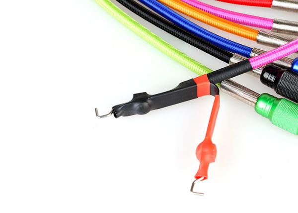 1.8M Copper Spring Tattoo Machine Clip Cord for Power Supply