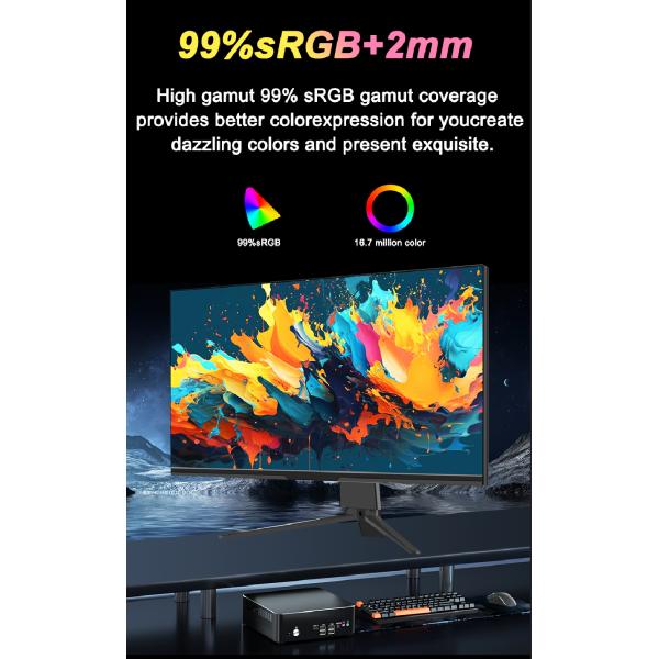 Monitor LED para juegos de PC de 27 pulgadas 144Hz 165Hz 180Hz 200Hz 240Hz Nano IPS Puerto DP Soporte ajustable