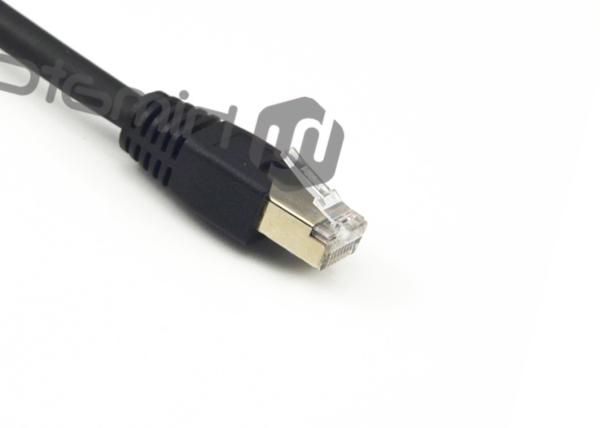 PUR Jacket Rj45 Cat6 Lan Cable , Cat5e Ethernet Patch Cable For Industrial
