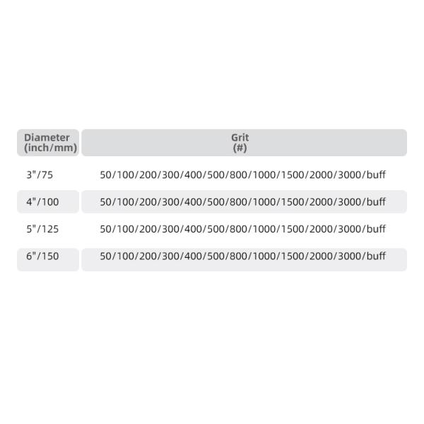 Различные твердые 125 см бриллиантовые полирующие подушки для сухого 50/100/200/400/500/800/1500/3000/buff