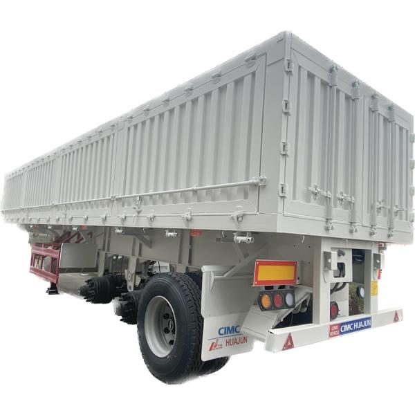 Truck Trailer 60Tons Side Dumper Semi Trailer with 28t Heavy Duty Landing Gear