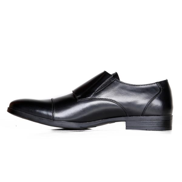Double Buckled Men'S Dress Shoes Italian Leather Monk Strap Shoes