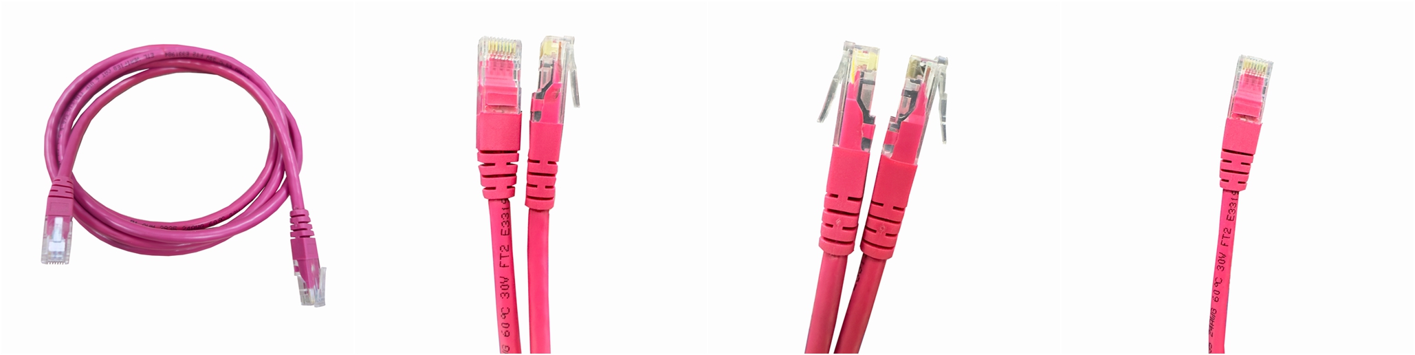 Cat6 Ethernet сетевой кабель 2000mm 8P/8C G/F Crystal Head Розовый цвет 080
