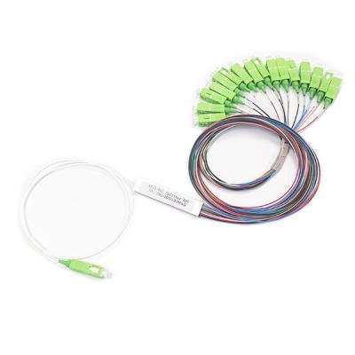 divisor de feixe colorido da fibra ótica de 0.9mm, divisor do Plc do SC/APC 1x16