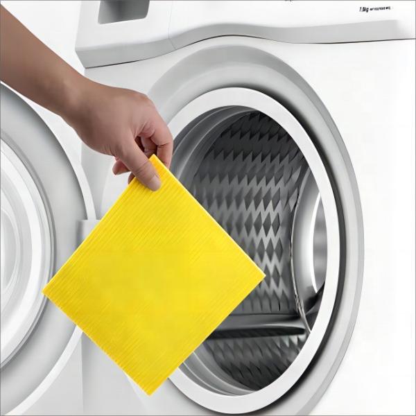 Chiffon éponge en cellulose compostable et personnalisable pour le nettoyage de la cuisine