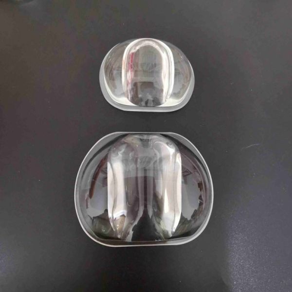 100W 75×135 Degree Borosilicate Glass LED Street Light Lens with Square Heat Sink for High Power COB Street & Tunnel Lighting