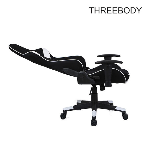 Bucket Seat High Back Gaming Chair With High Strength Nylon Wheels Easy To Clean