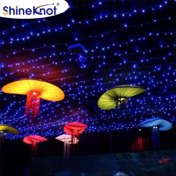 LED Full Sky Star 50M Christmas Light String Plug-in PVC Transparent Wire for Landscape