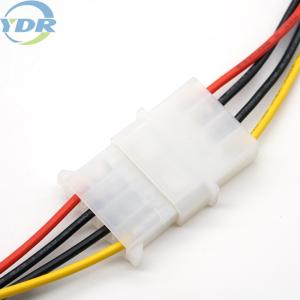 Câble d'extension de puissance de PC de Molex 5.08mm 4Pin UL1007 18AWG pour l'ordinateur