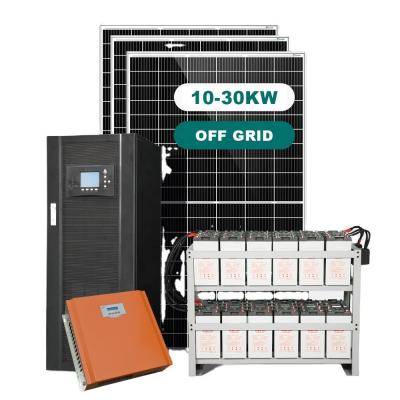 Modo Off Grid 10KW 15KW 20KW Sistema de energia solar para aplicações domésticas e comerciais